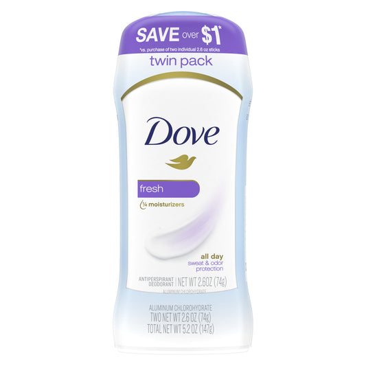 Dove Invisible Solid Antiperspirant Deodorant - Fresh, 2.6 oz