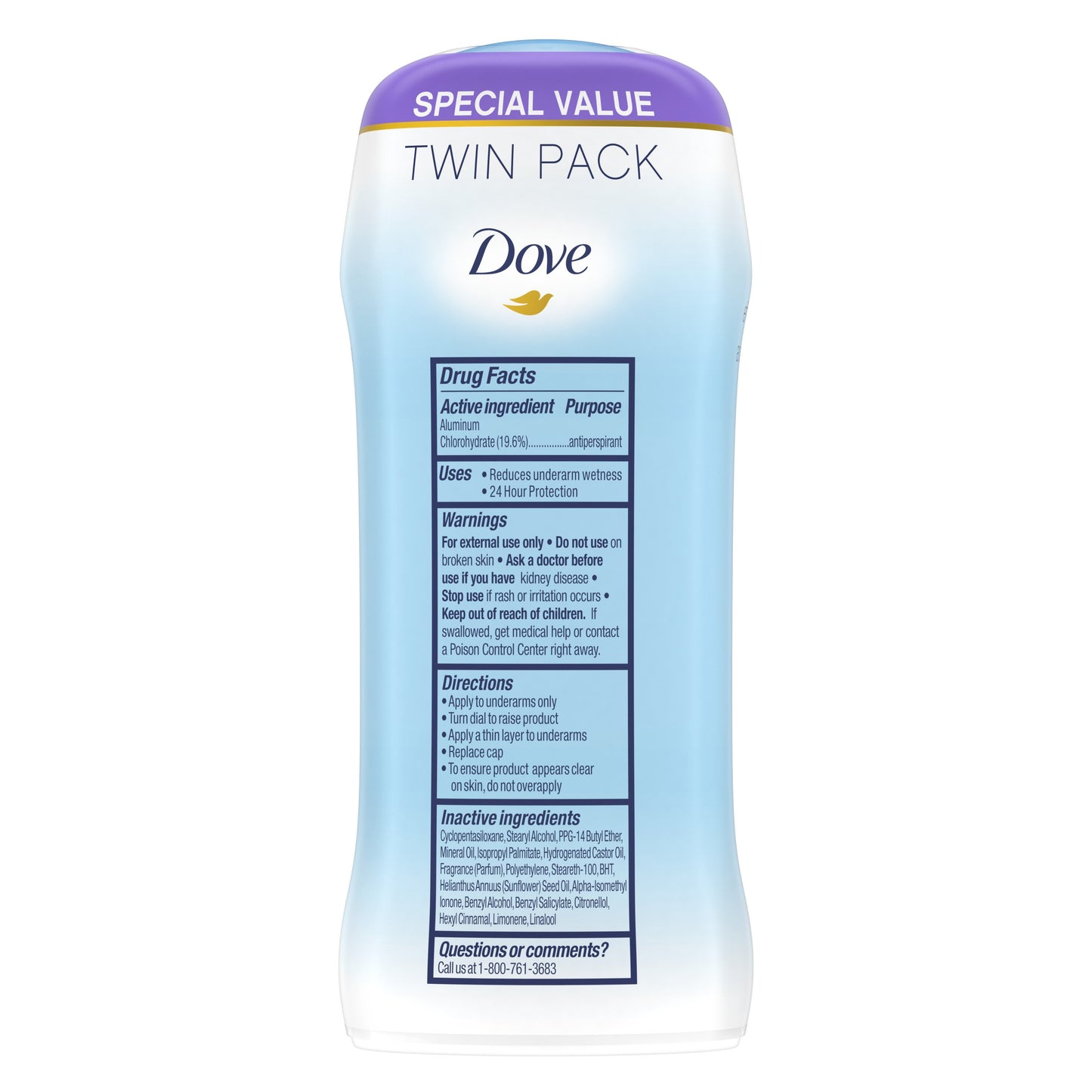 Dove Invisible Solid Antiperspirant Deodorant - Fresh, 2.6 oz