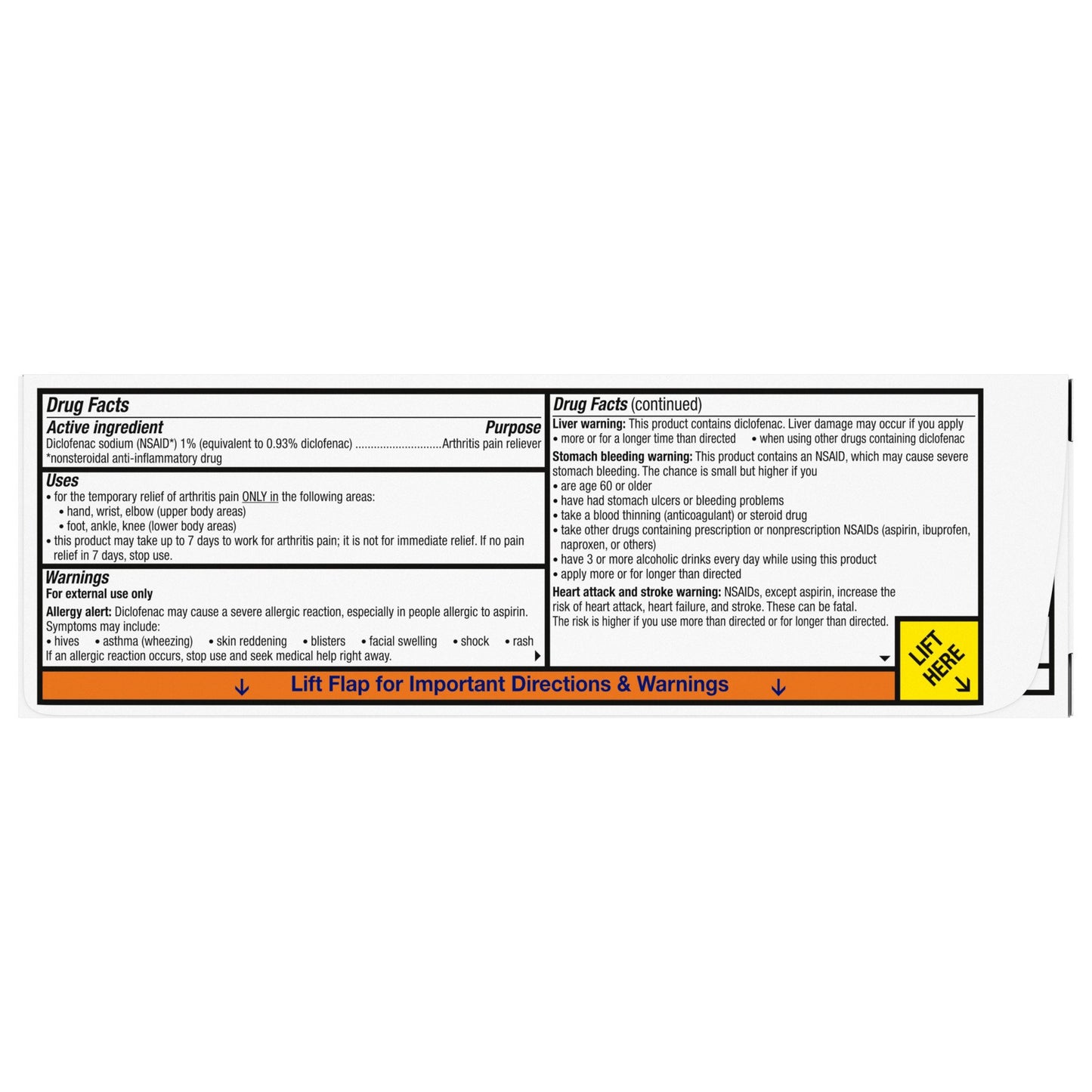 Voltaren NEW Easy Open Cap - Arthritis Pain Gel for Powerful Topical Arthritis Pain Relief - 100 g