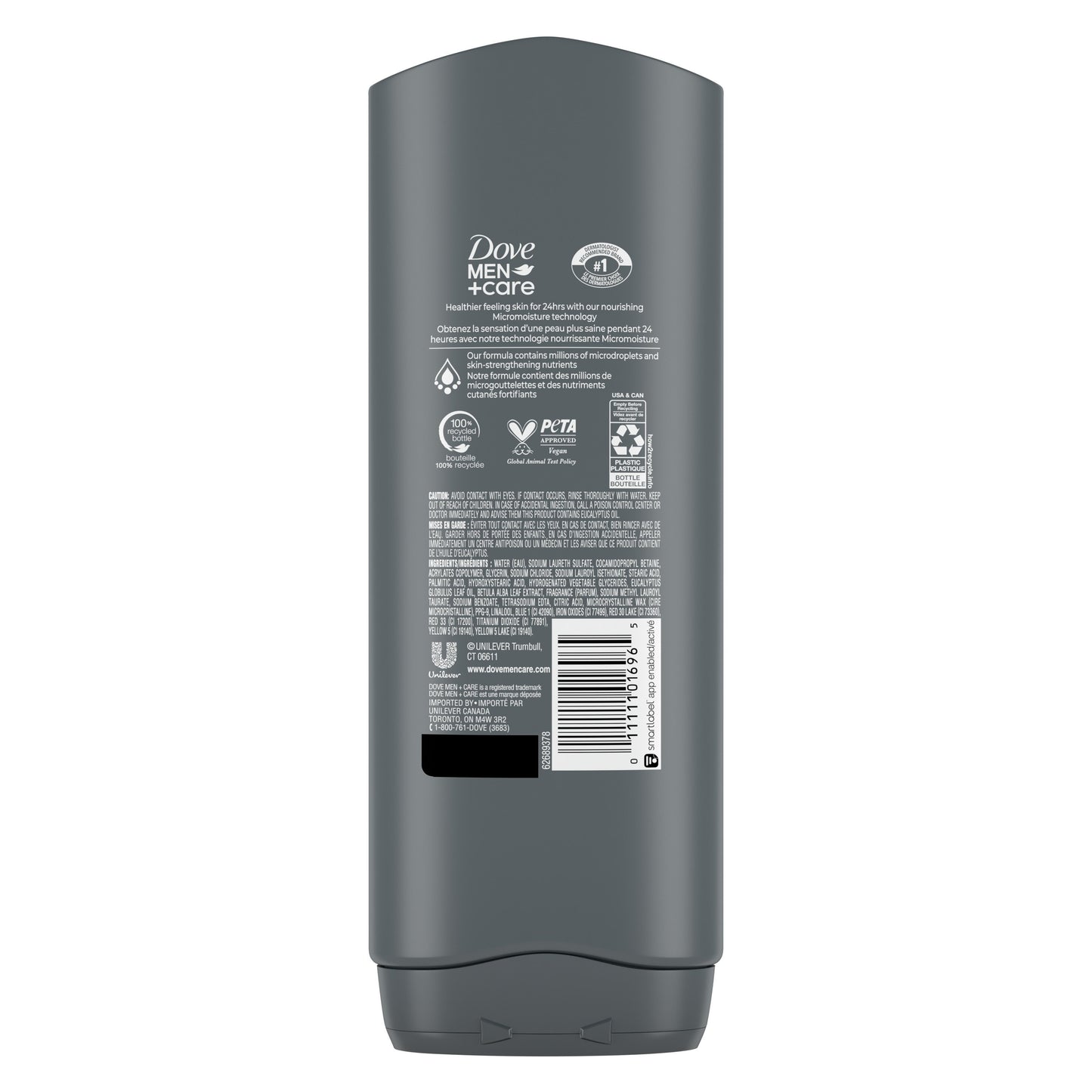 Dove Men+Care Care Relaxing Body + Face Wash - Blue Eucalyptus + Birch