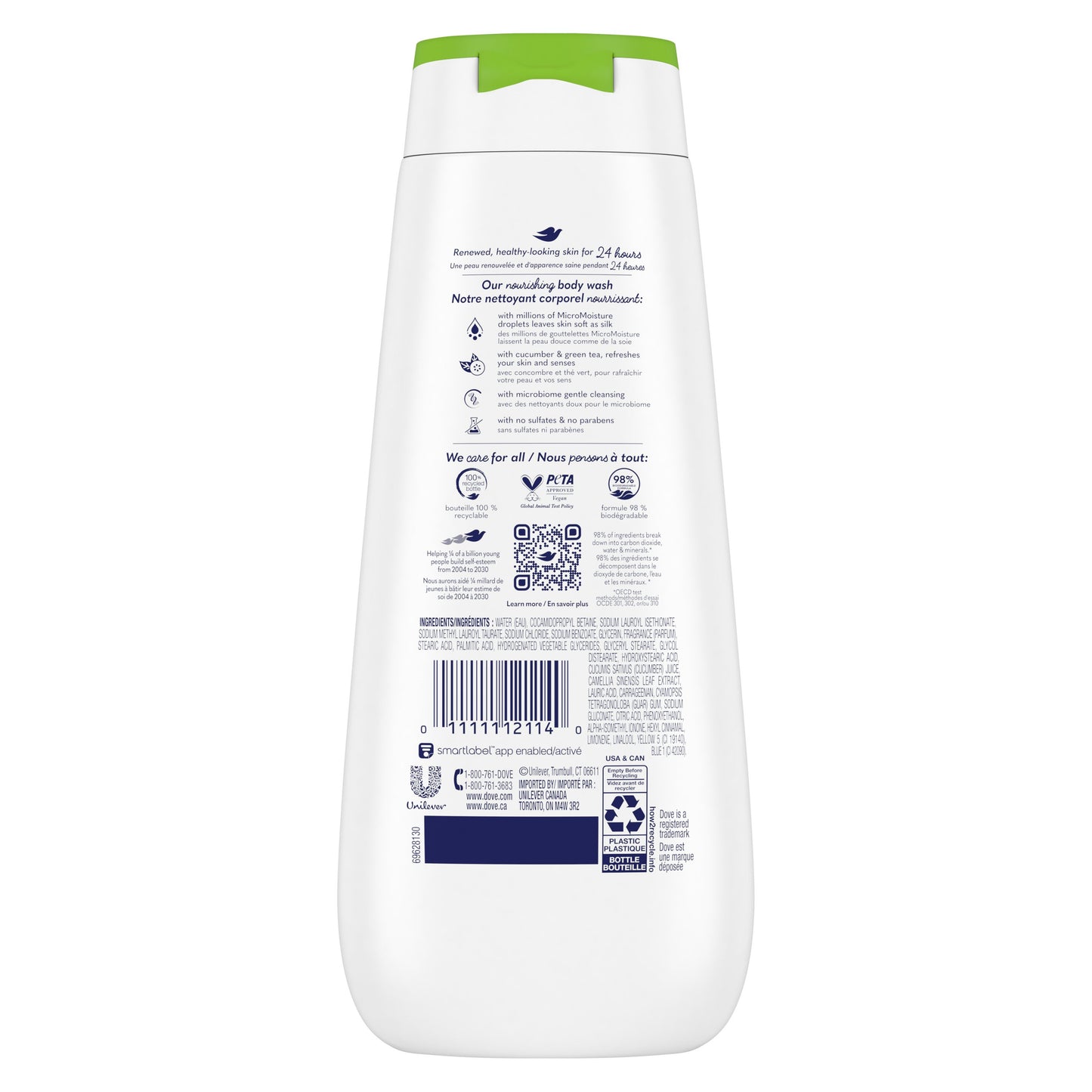 Dove Refreshing Body Wash - Cucumber & Green Tea
