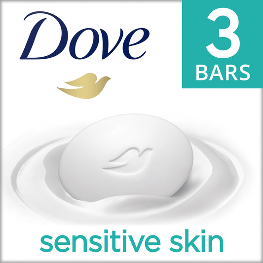 Dove Beauty Bar More Moisturizing Than Bar Soap Sensitive Skin 3 Bars