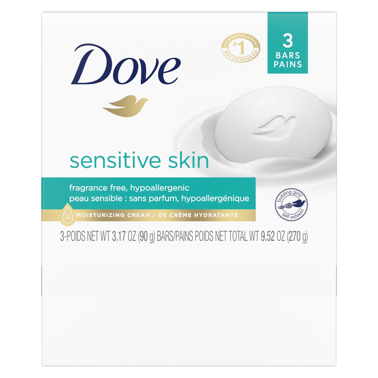 Dove Beauty Bar More Moisturizing Than Bar Soap Sensitive Skin 3 Bars