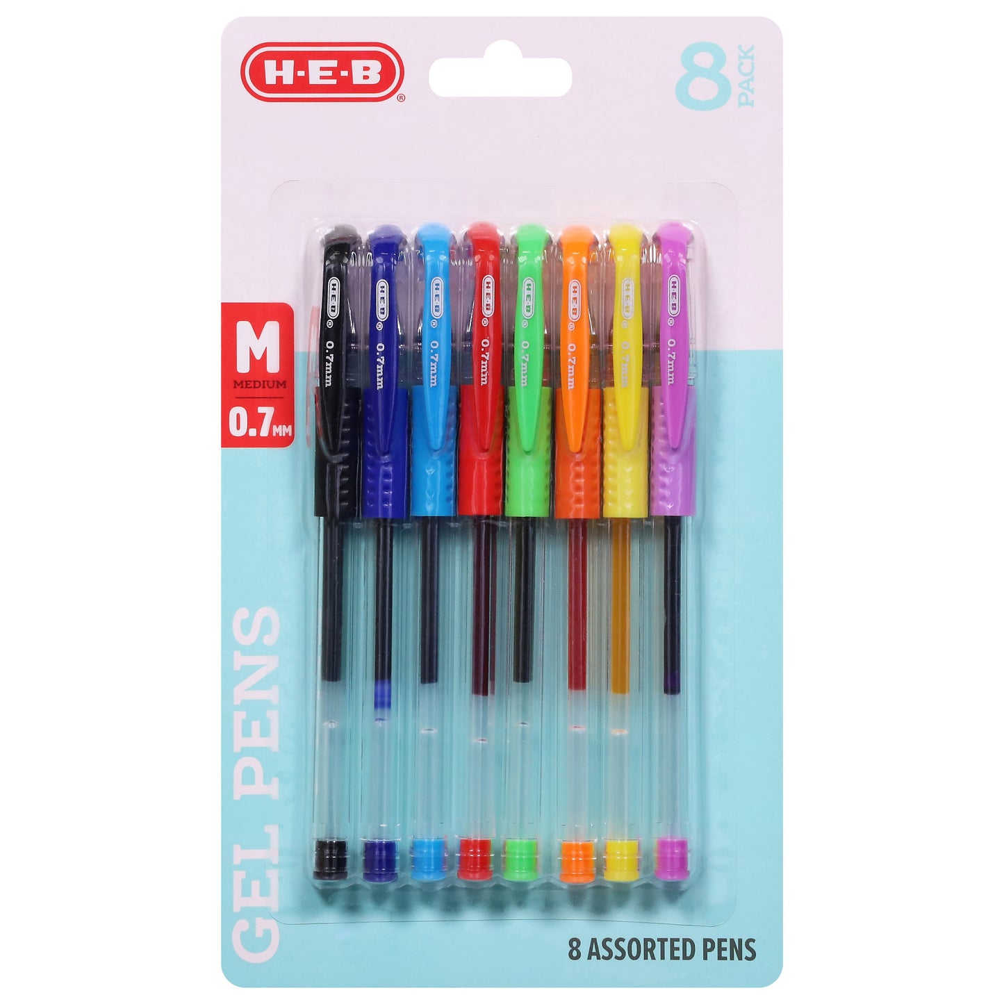 H-E-B 0.7mm Fashion Gel Pens - Assorted Ink