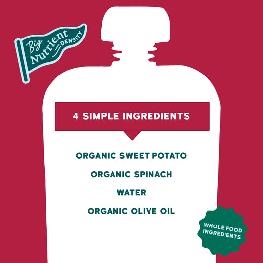 Serenity Kids Organic Pouch - Sweet Potato & Spinach with Olive Oil
