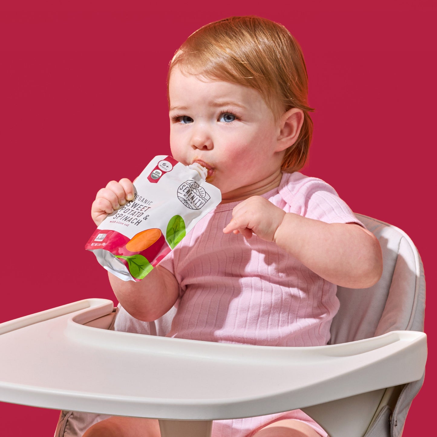 Serenity Kids Organic Pouch - Sweet Potato & Spinach with Olive Oil