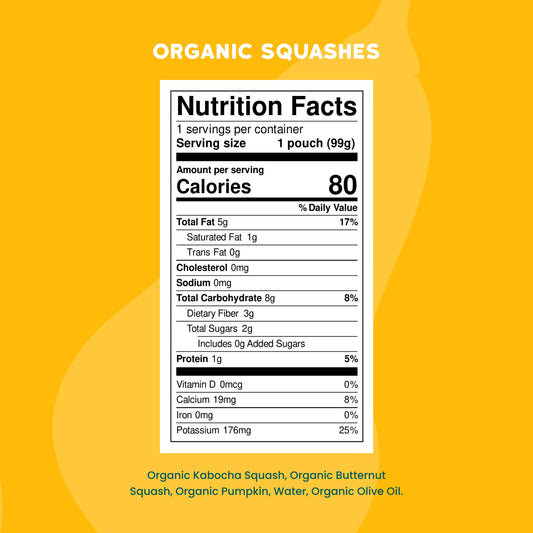 Serenity Kids Organic Baby Food Pouch - Squashes