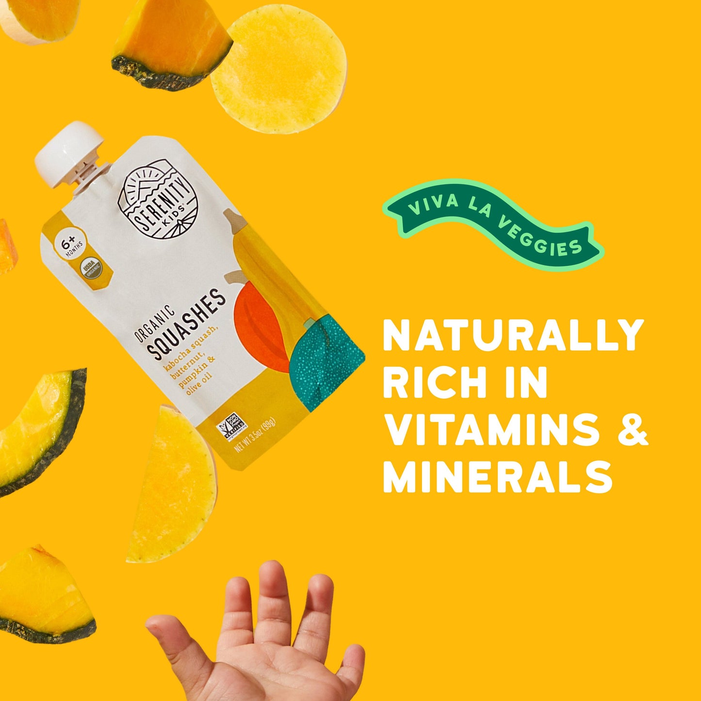 Serenity Kids Organic Baby Food Pouch - Squashes