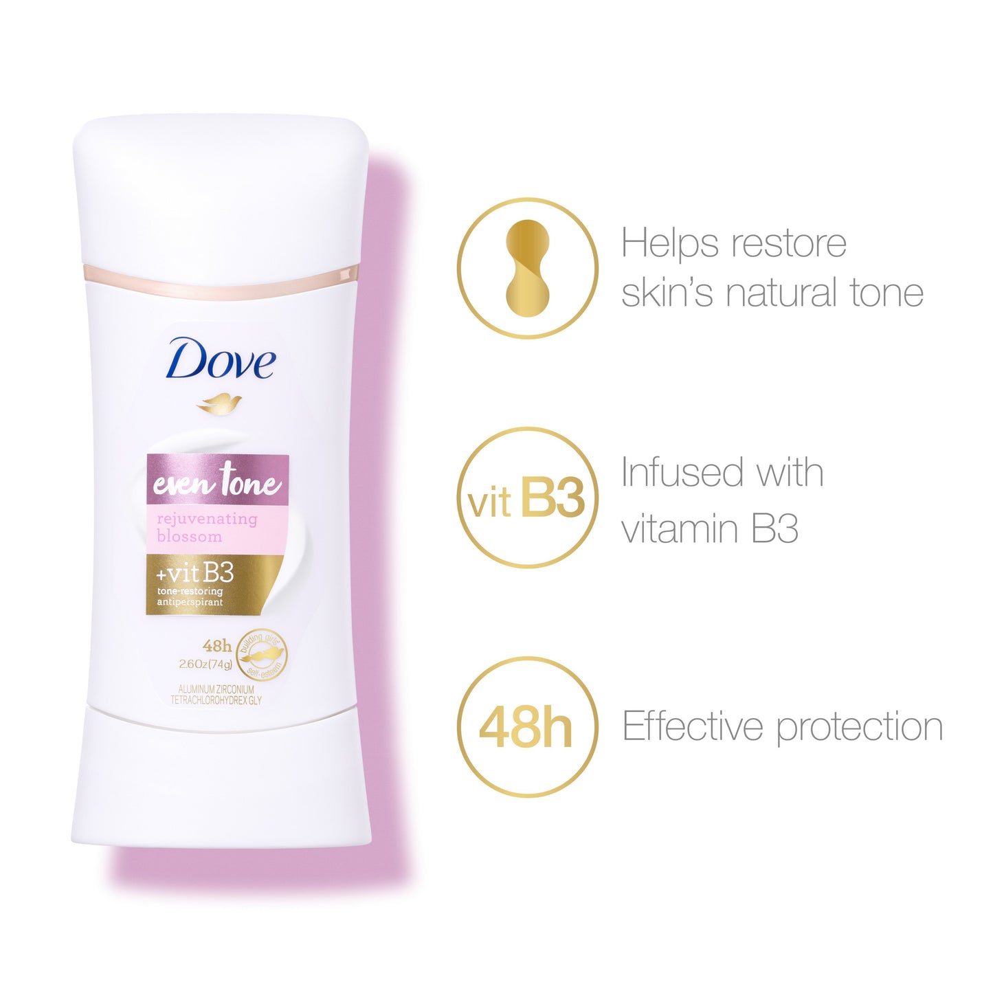 Dove Even Tone Antiperspirant Rejuvenating Blossom