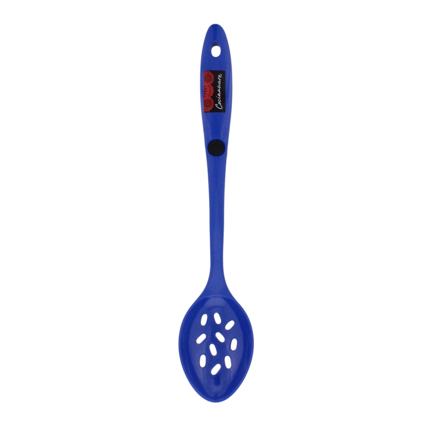 Cocinaware Slotted Melamine Spoon – Cobalt Blue