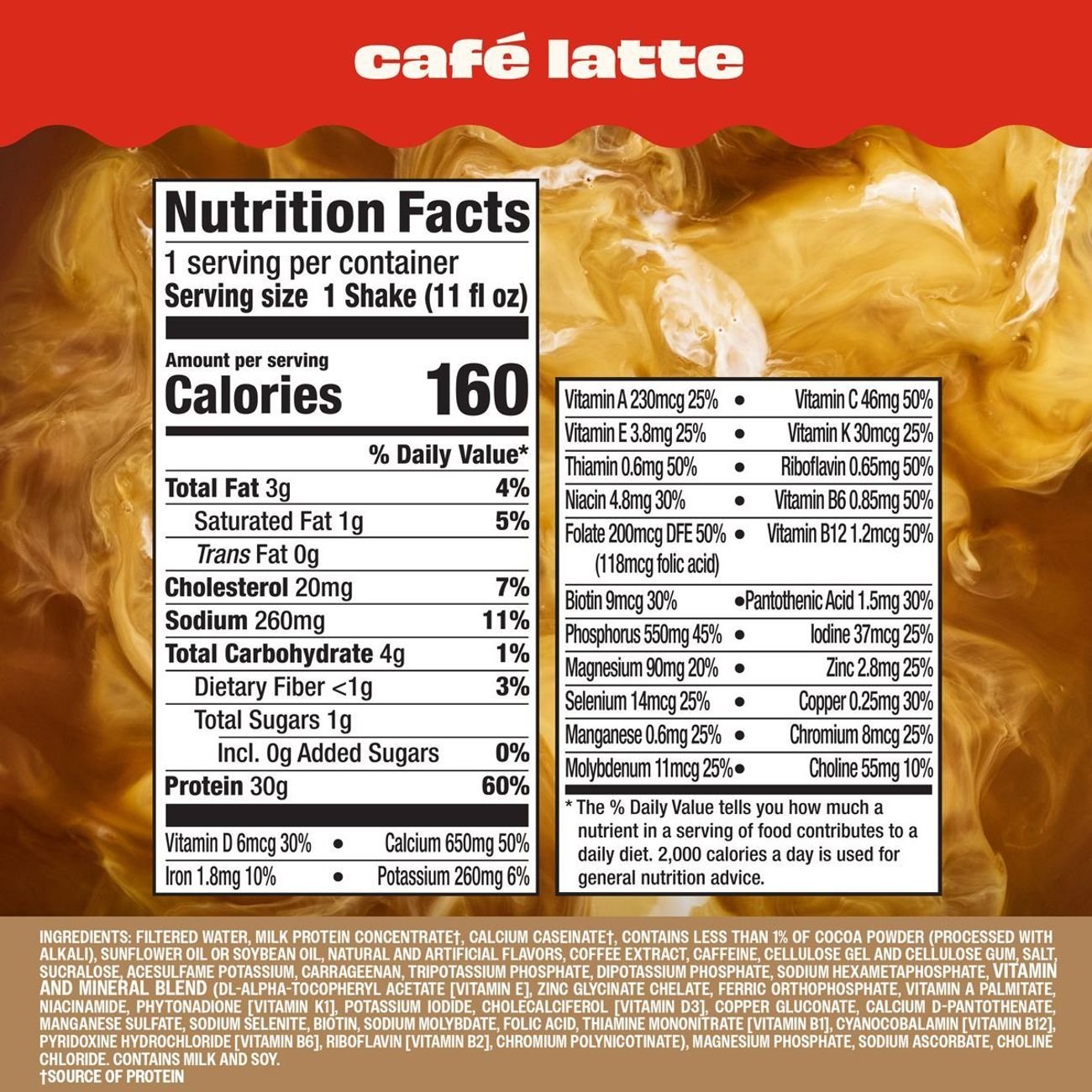 Premier Protein 30g Protein Shakes 4 pk Cartons - Café Latte