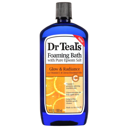 Dr Teal's Glow & Radiance Foaming Bath with Pure Epsom Salt
