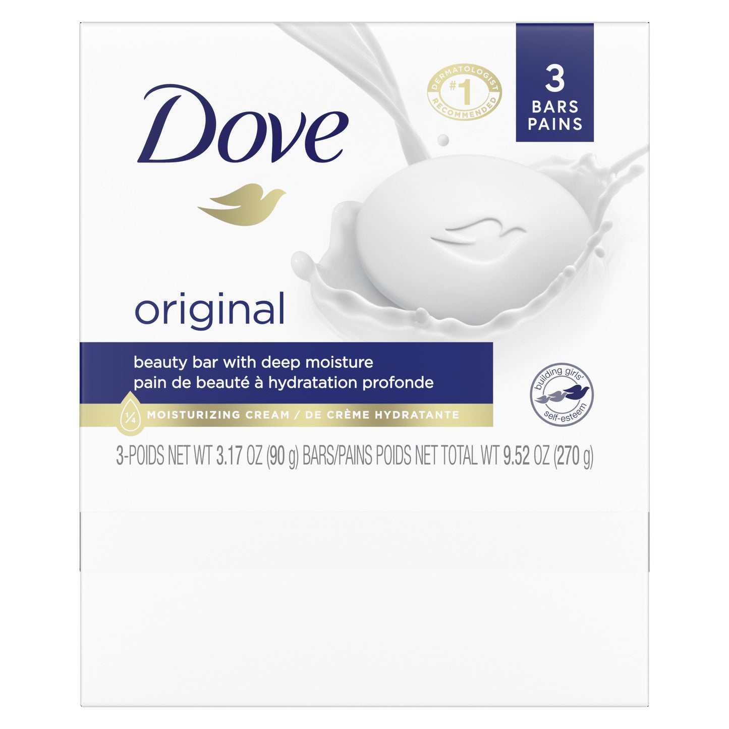 Dove Beauty Bar Gentle Skin Cleanser Original 3.17