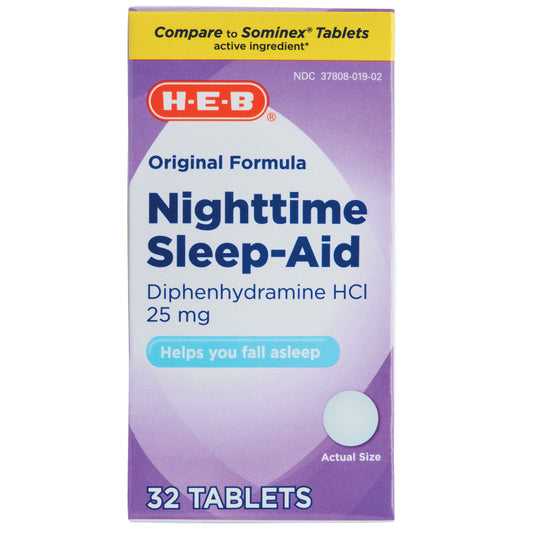 H-E-B Nighttime Sleep Aid Tablets
