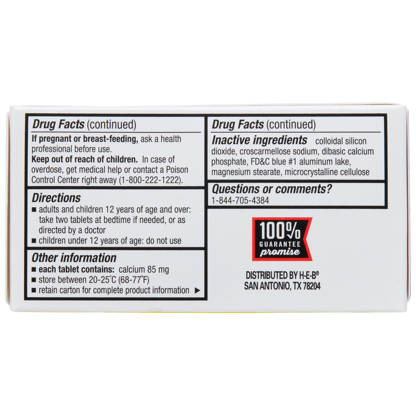 H-E-B Nighttime Sleep Aid Tablets