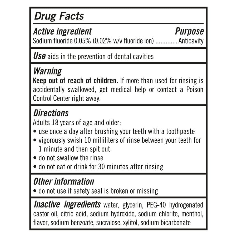 TheraBreath Anticavity Fluoride Mouthwash - Sparkle Mint
