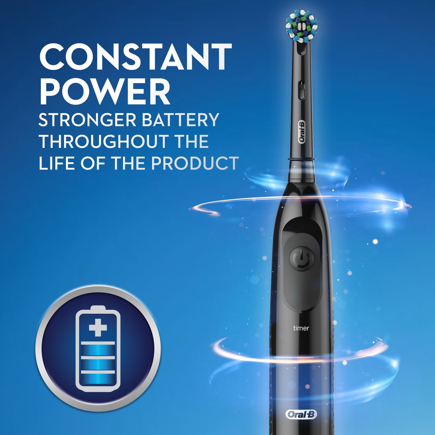 Oral-B Pro 100 Cross Action Powered Toothbrush - Black