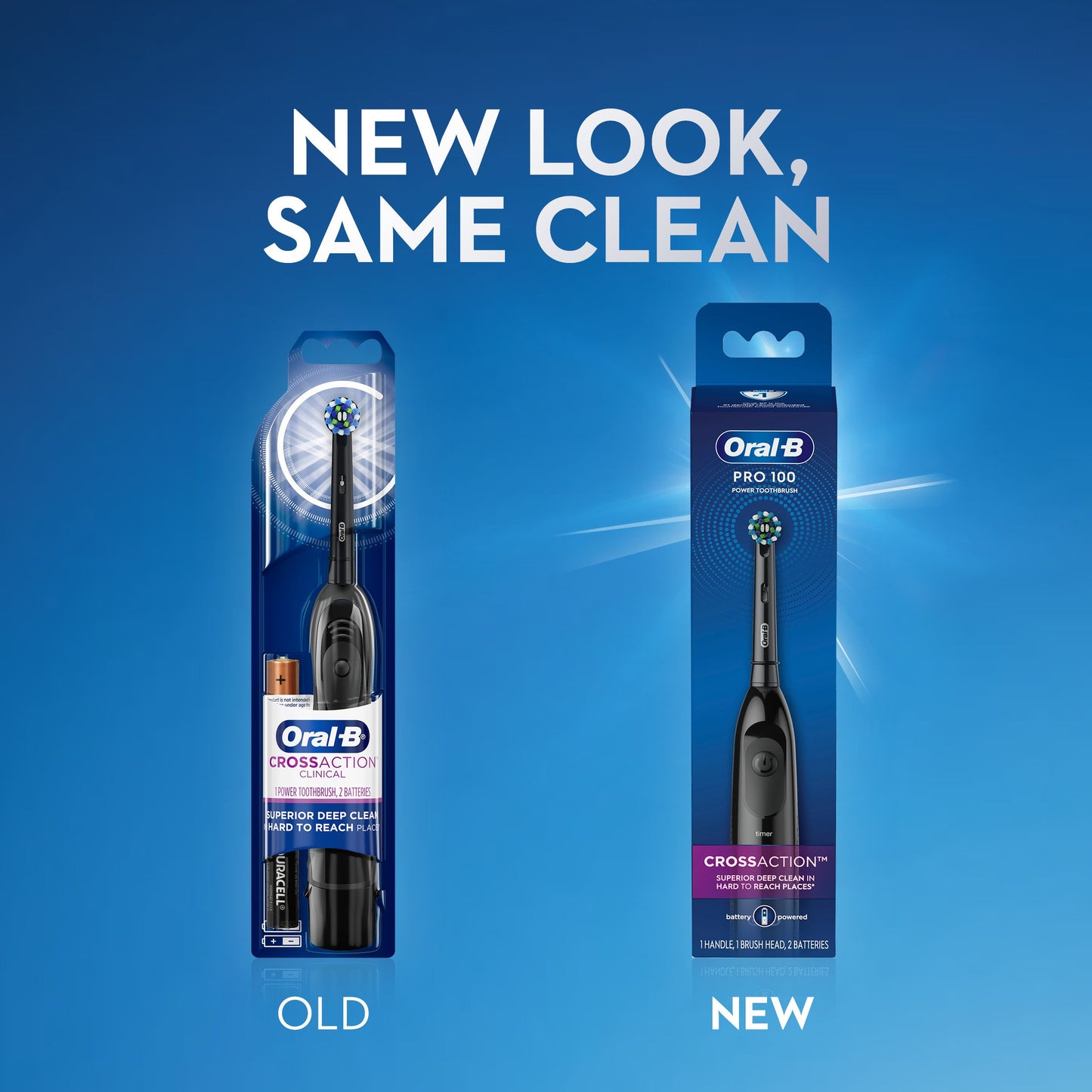 Oral-B Pro 100 Cross Action Powered Toothbrush - Black