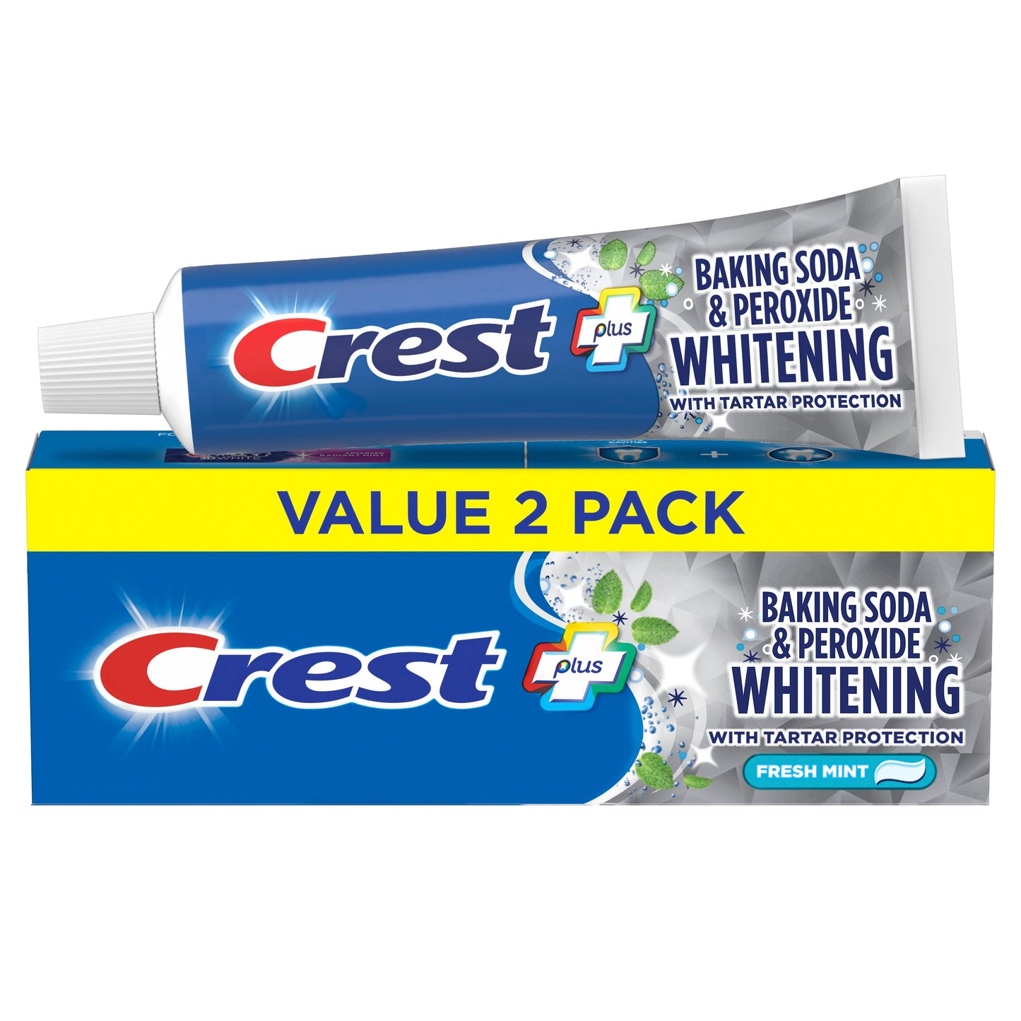 Crest Baking Soda & Peroxide Fresh Mint Whitening Toothpaste, 2 Pk