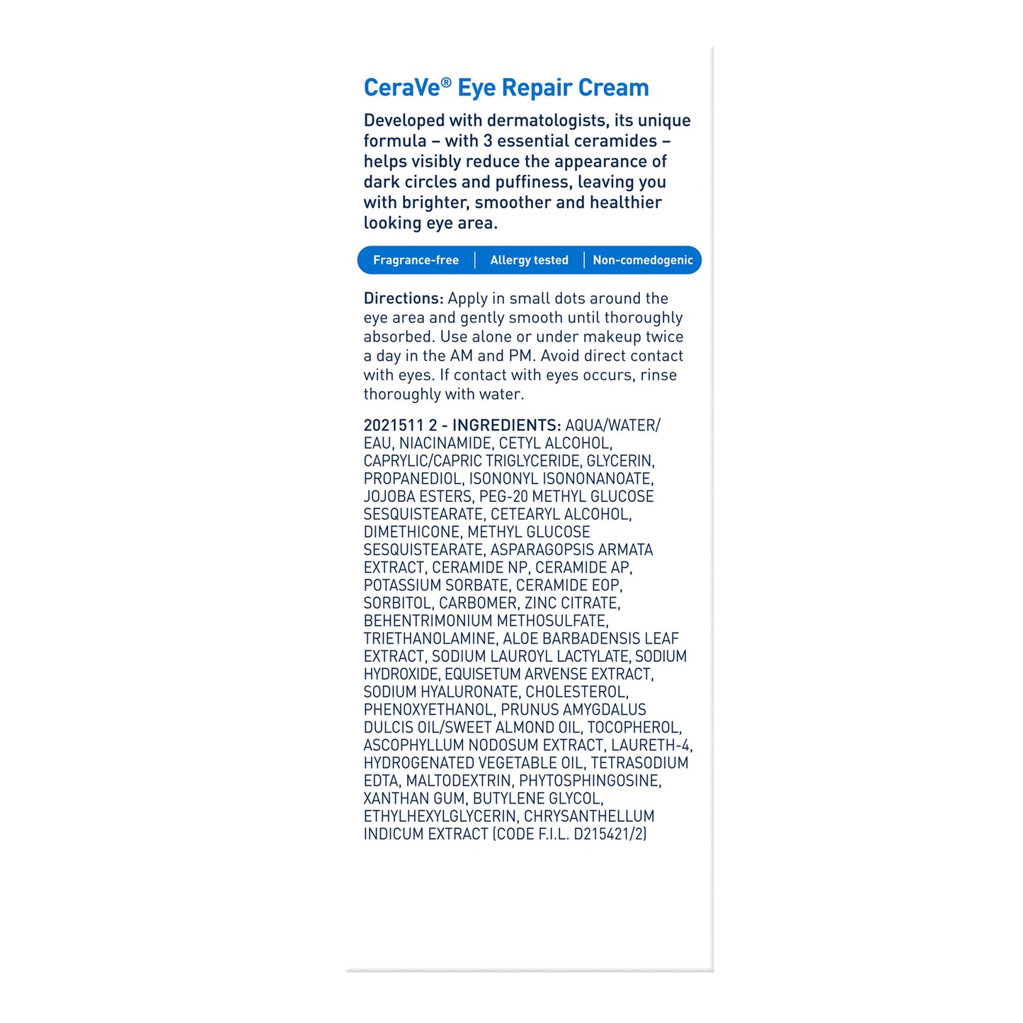 CeraVe Eye Repair Cream