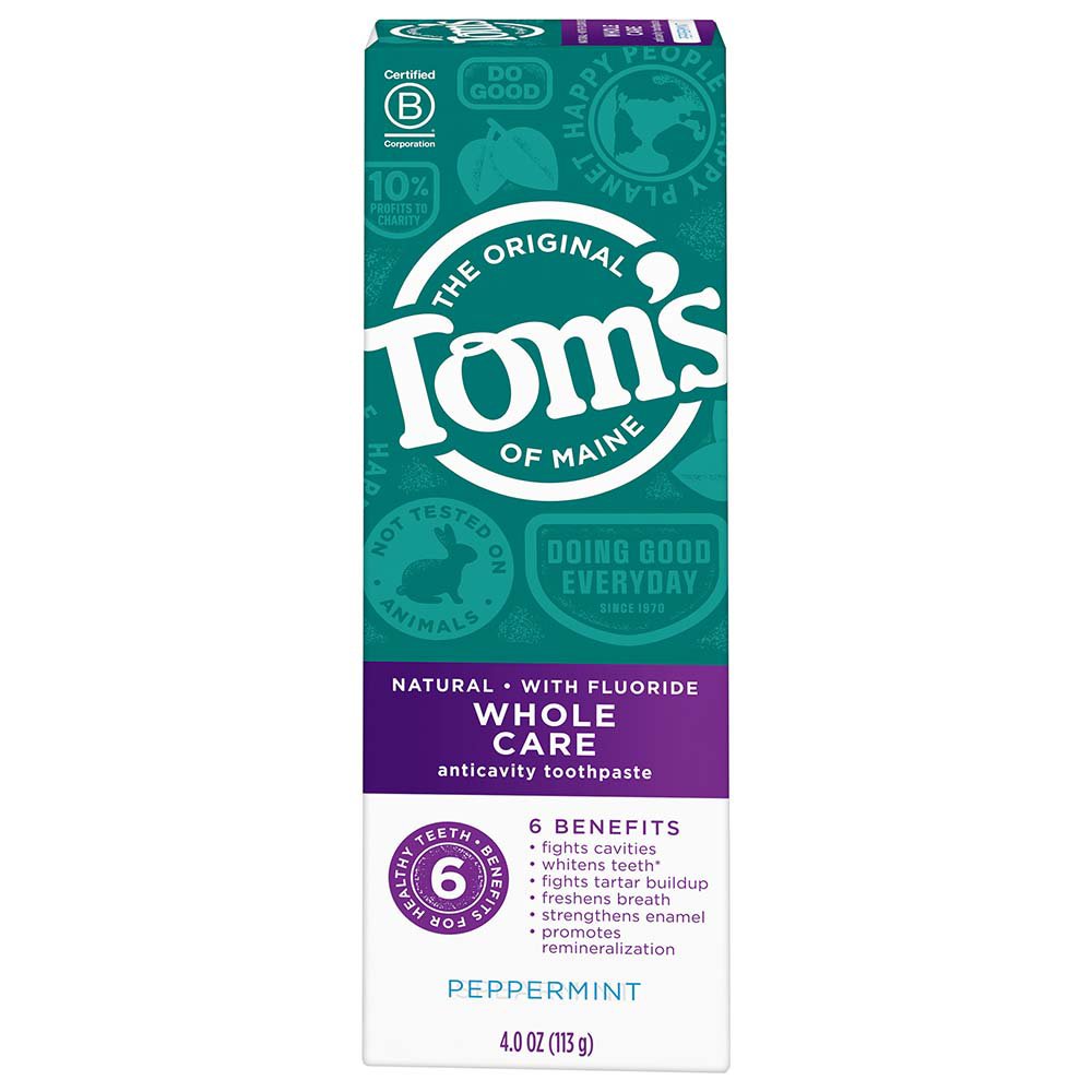 Tom's of Maine Whole Care Anticavity Toothpaste - Peppermint