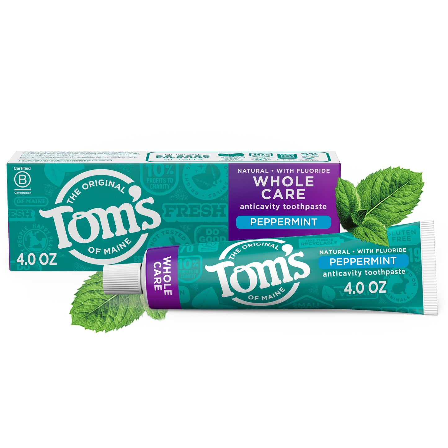 Tom's of Maine Whole Care Anticavity Toothpaste - Peppermint