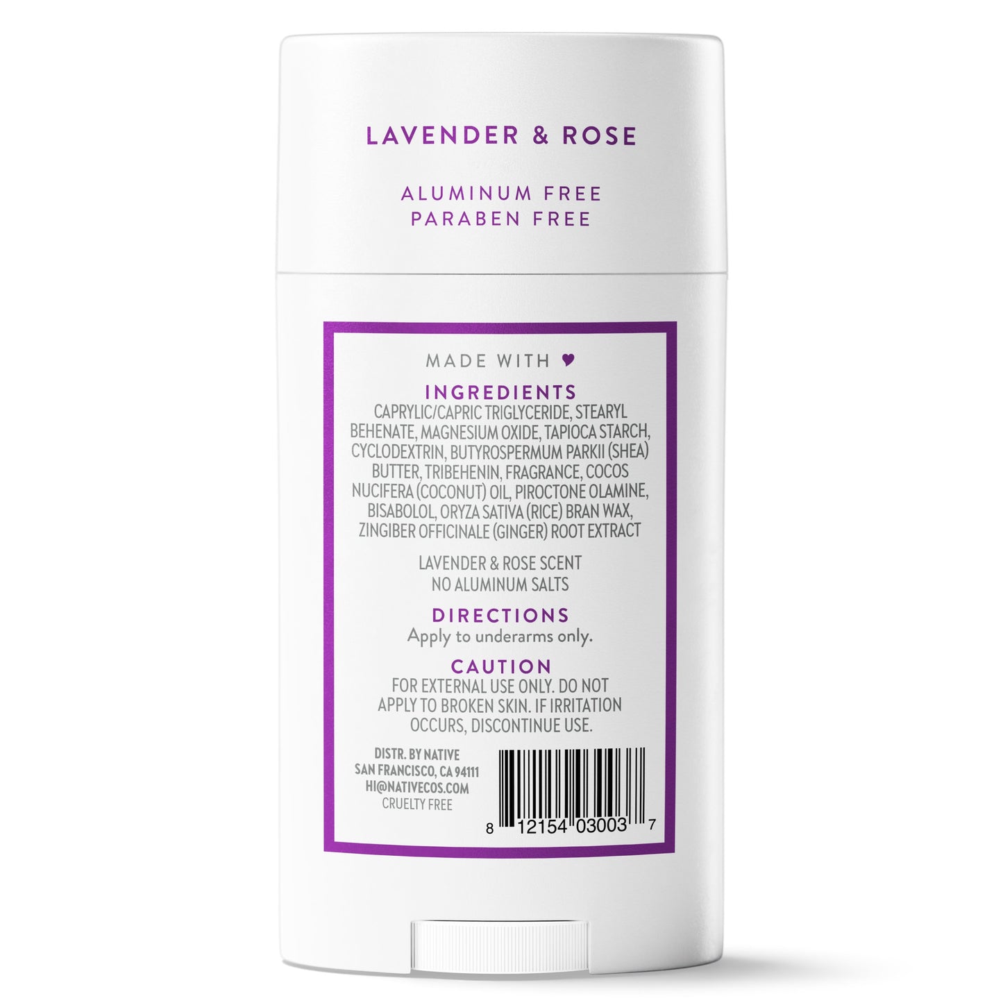 Native Deodorant - Lavender & Rose Scent