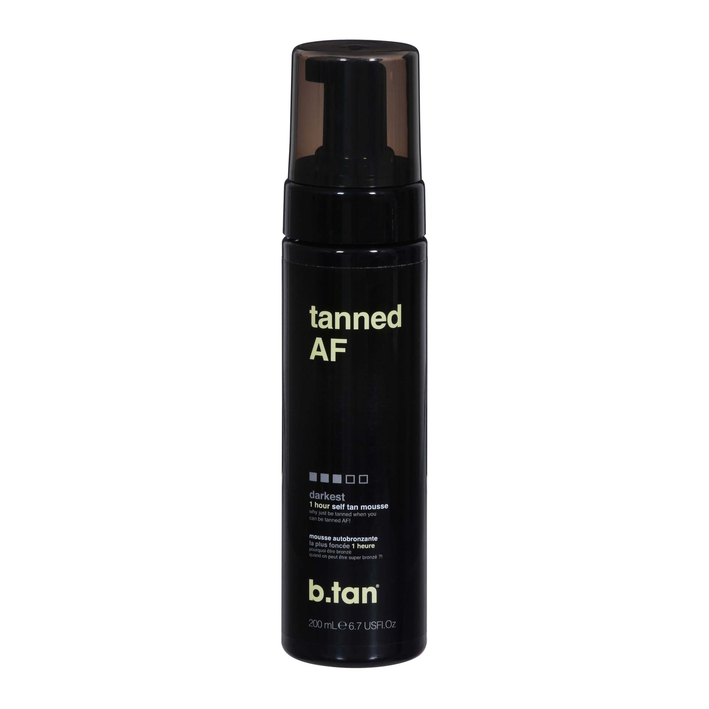 b.tan Tanned AF Darkest 1 Hour Self Tan Mousse