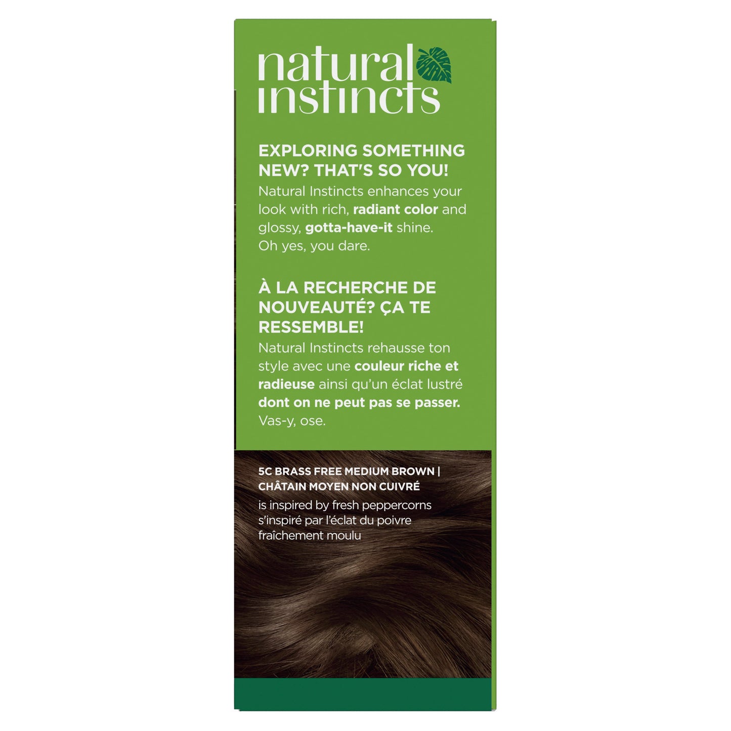 Clairol Natural Instincts Vegan Demi-Permanent Hair Color - 5C Brass Free Med Brown