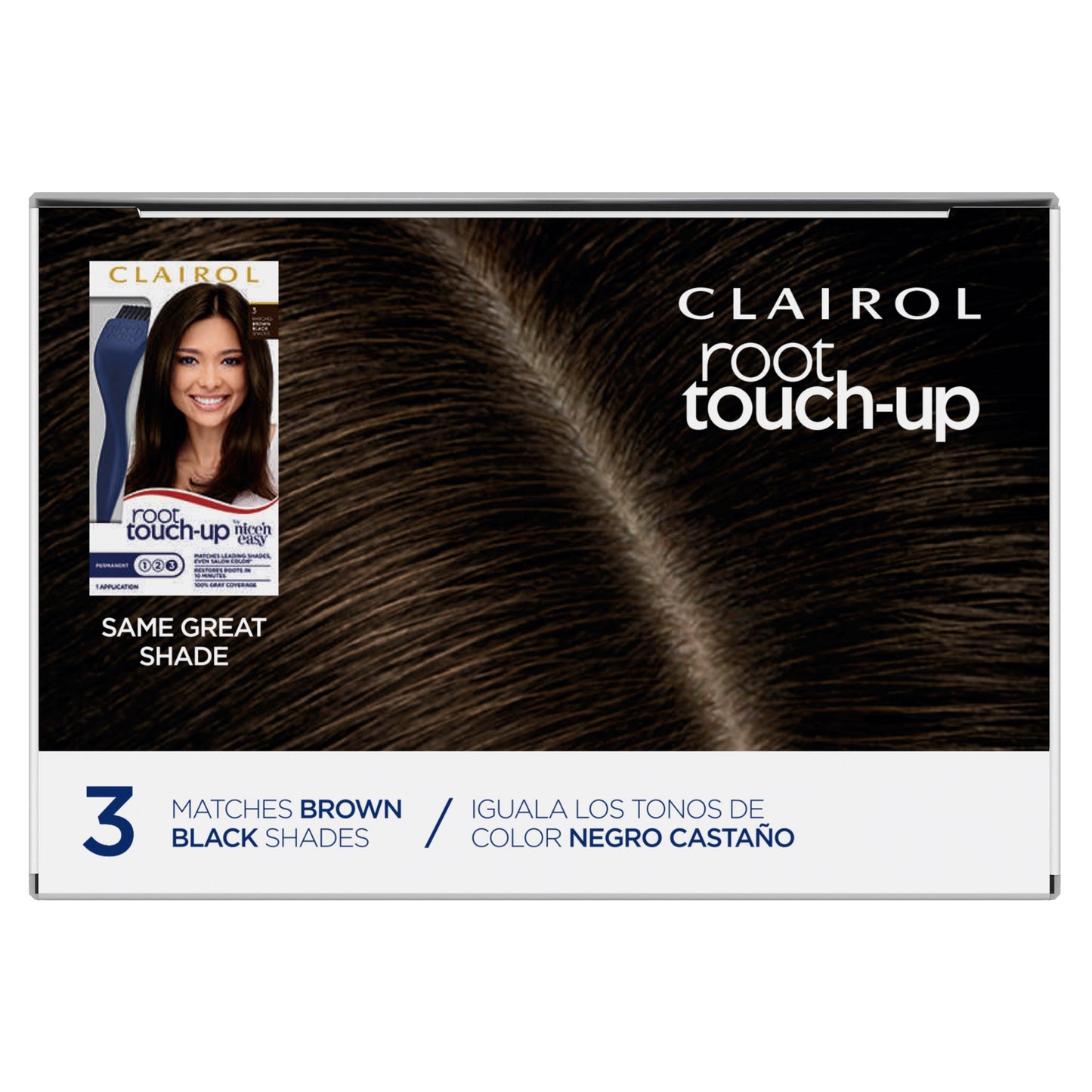 Clairol Nice 'N Easy Permanent Root Touch-Up Hair Color - 3 Brown Black