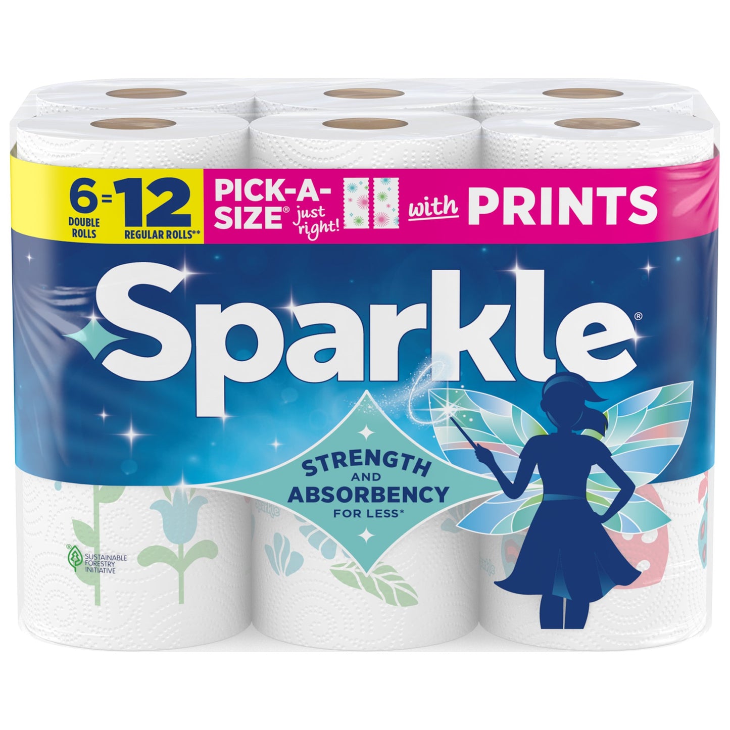 Sparkle Pick-A-Size Spirited Prints Paper Towels