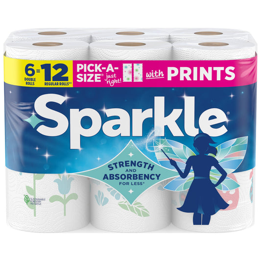 Sparkle Pick-A-Size Spirited Prints Paper Towels