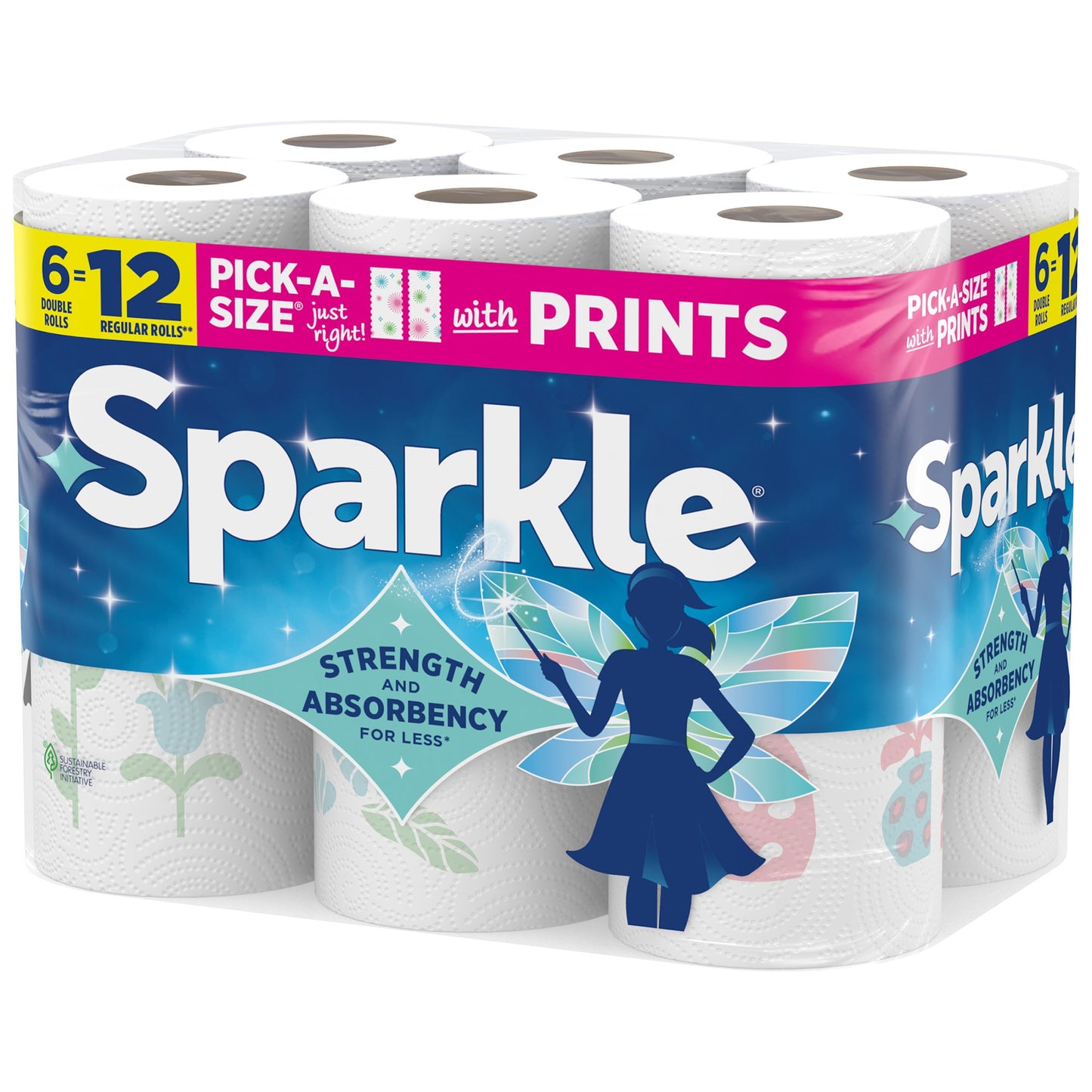 Sparkle Pick-A-Size Spirited Prints Paper Towels