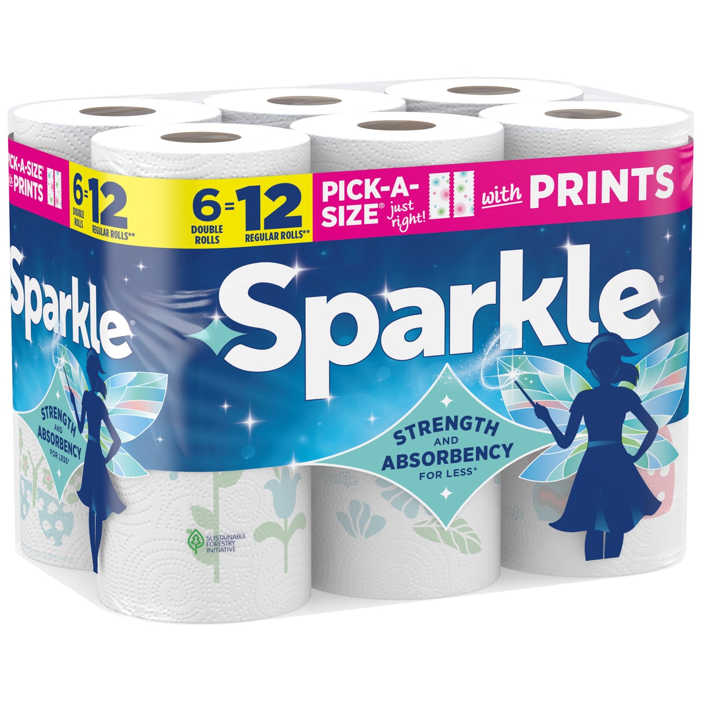 Sparkle Pick-A-Size Spirited Prints Paper Towels