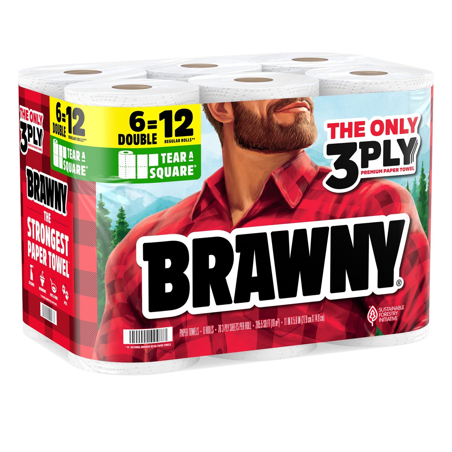 Brawny Tear-A-Square Paper Towels