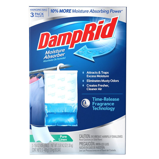 DampRid Pure Linen Scented Moisture Absorber Hanging Bags