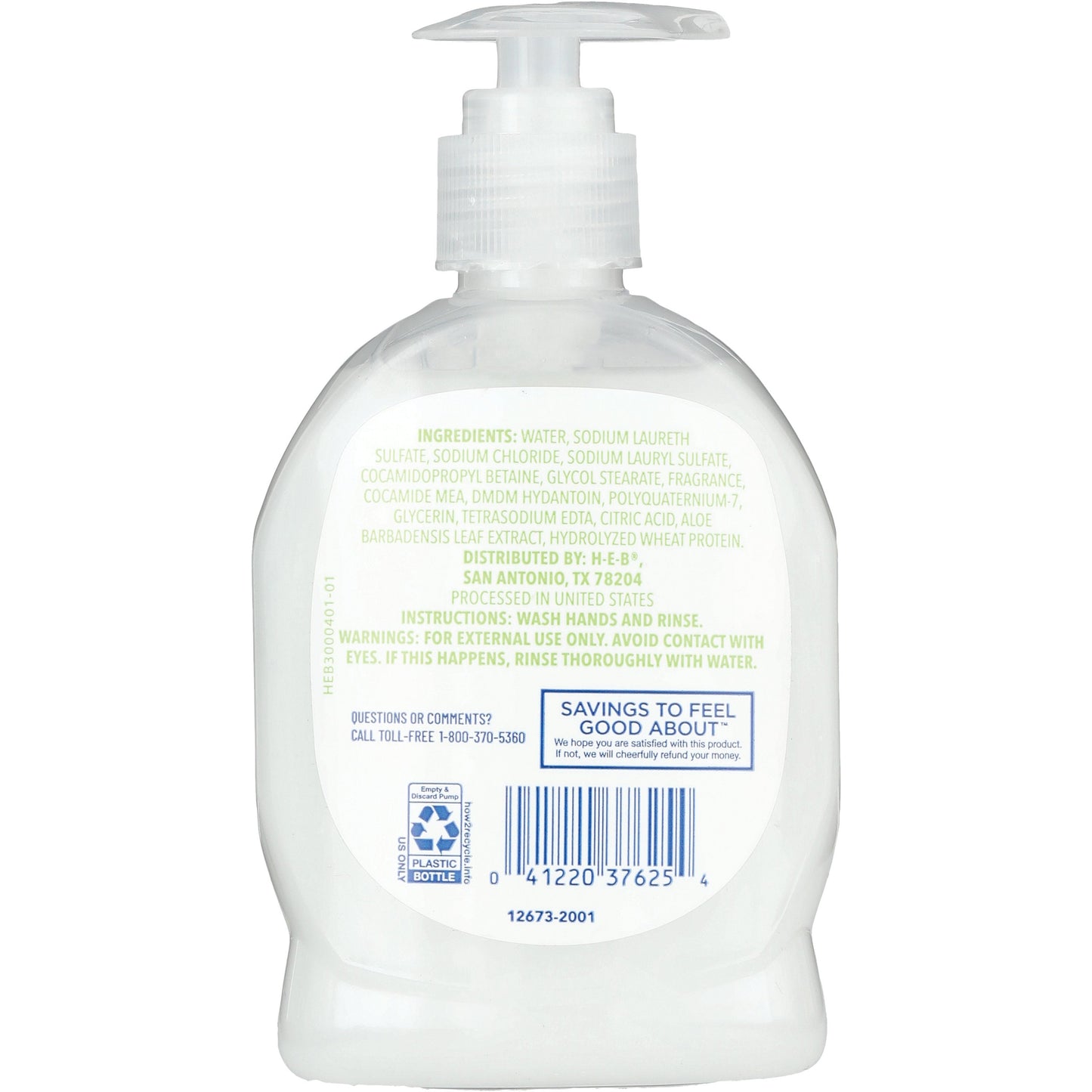 Hill Country Fare Hand Soap - Aloe Vera