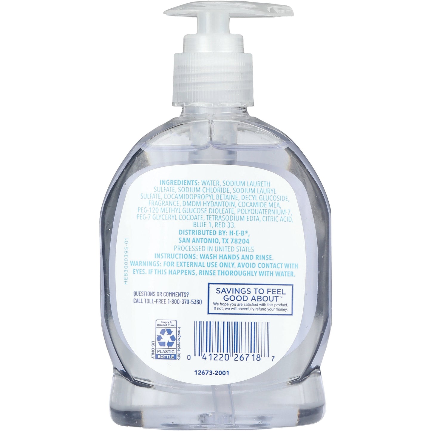 Hill Country Fare Hand Soap - Clear