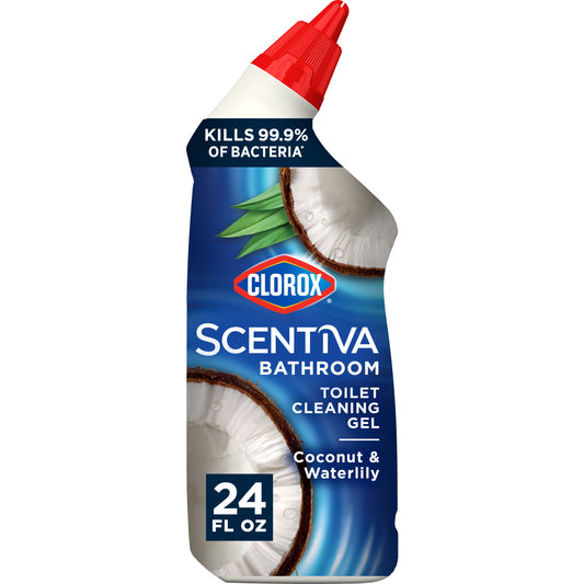 Clorox Scentiva Bathroom Toilet Cleaning Gel - Coconut and Waterlily