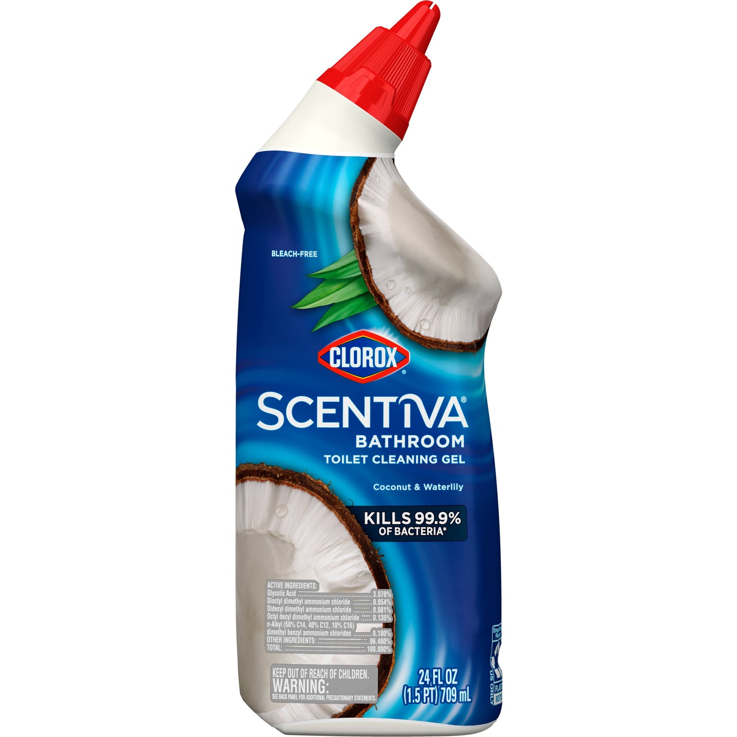 Clorox Scentiva Bathroom Toilet Cleaning Gel - Coconut and Waterlily