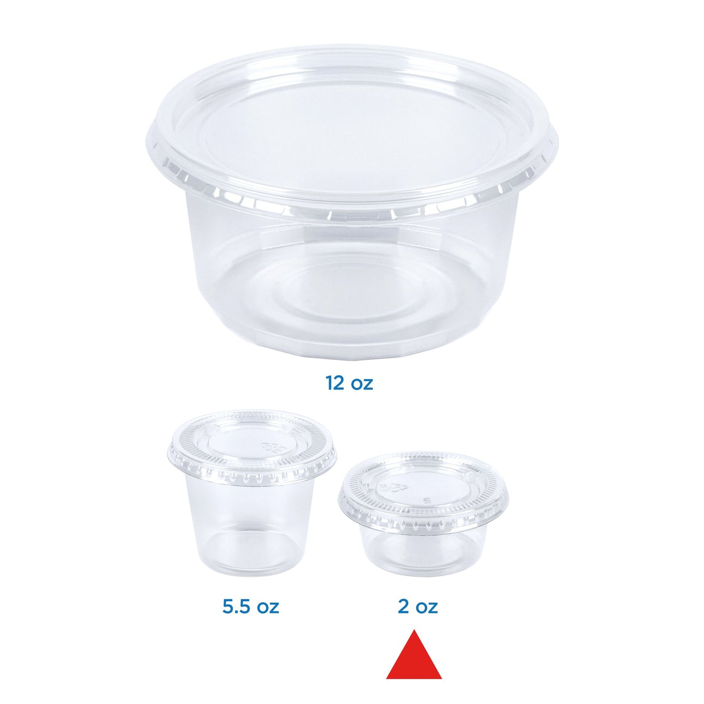 H-E-B 2 oz Clear Plastic To Go Cups with Lids