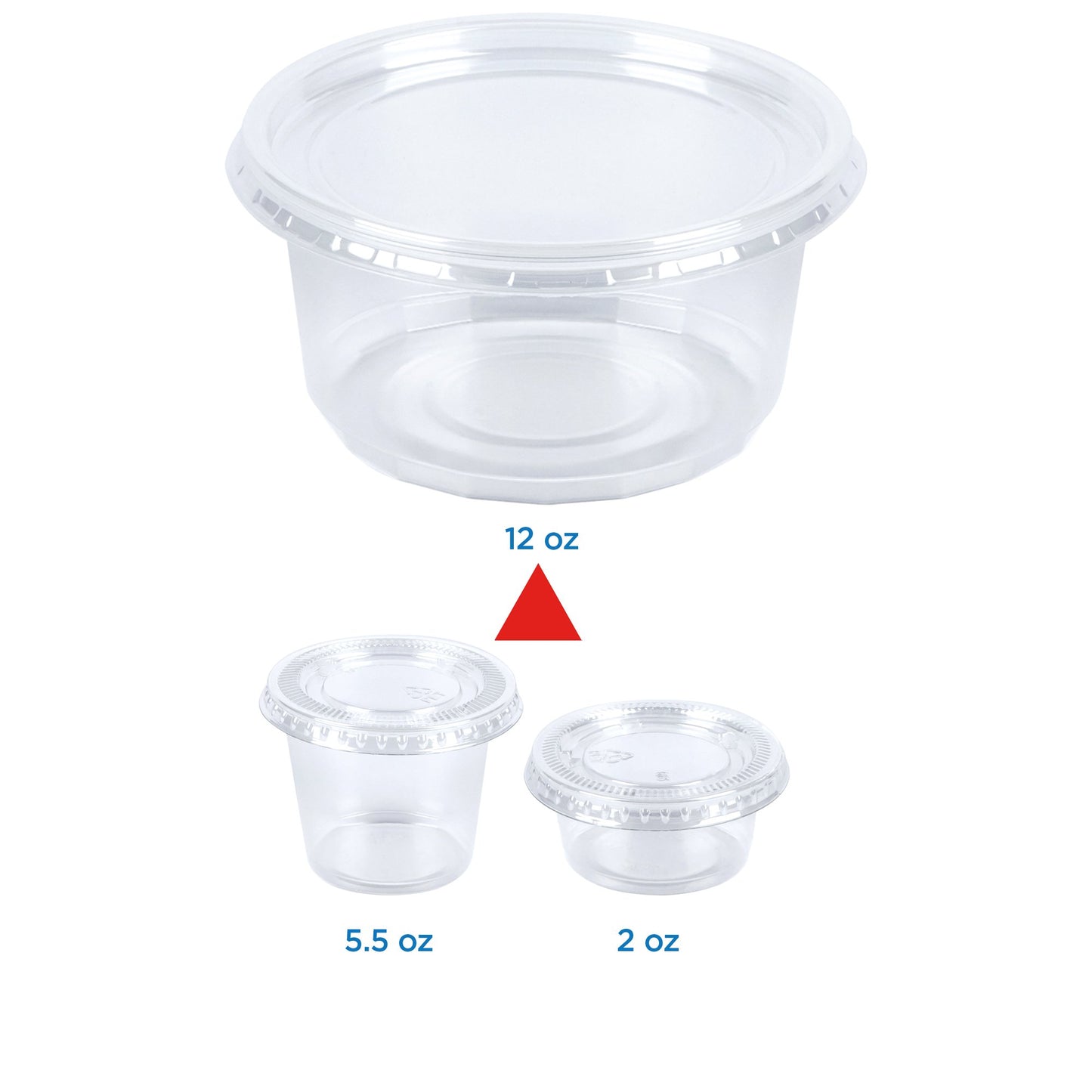 H-E-B 12 oz Clear Plastic To Go Cups with Lids