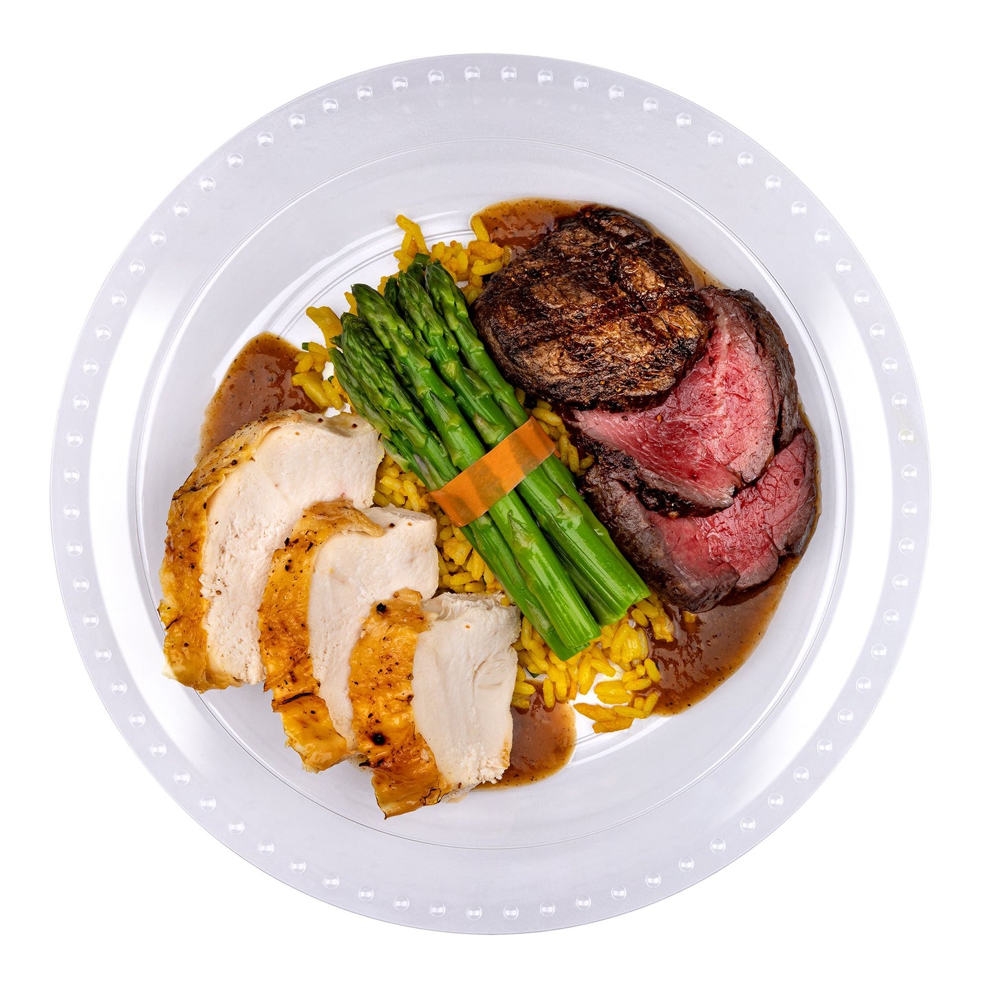 Elegant Living by H-E-B 10" Premium Clear Plastic Plates