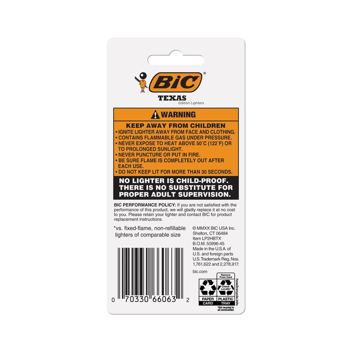 BIC Multi-Purpose Design Edition Texas Lighter