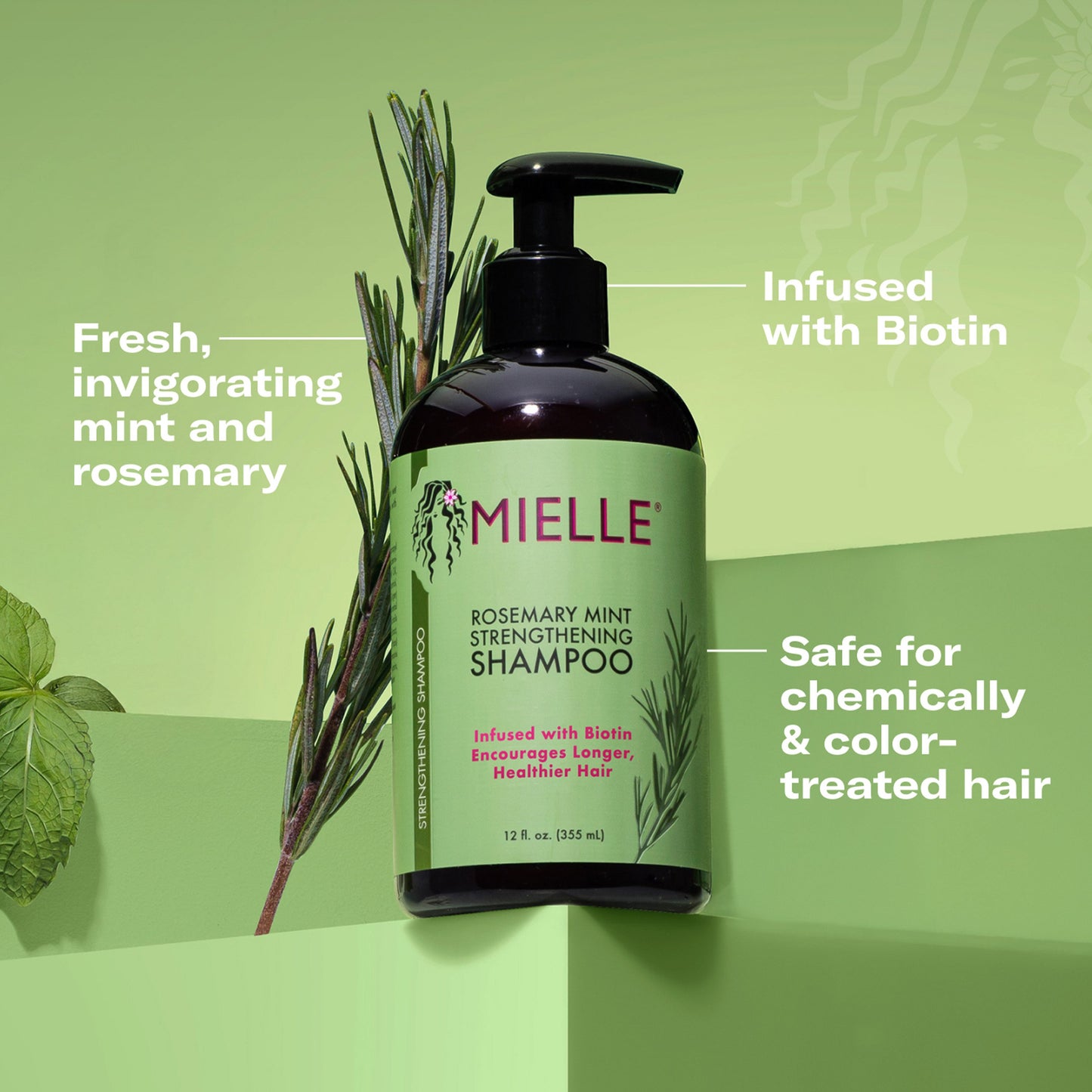 Mielle Biotin Strengthening Shampoo - Rosemary Mint