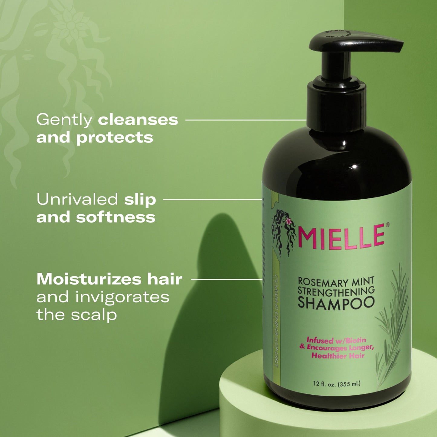 Mielle Biotin Strengthening Shampoo - Rosemary Mint