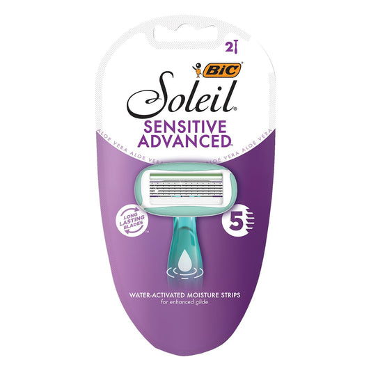 BIC Soleil Sensitive Advanced 5 Blade Disposable Razors