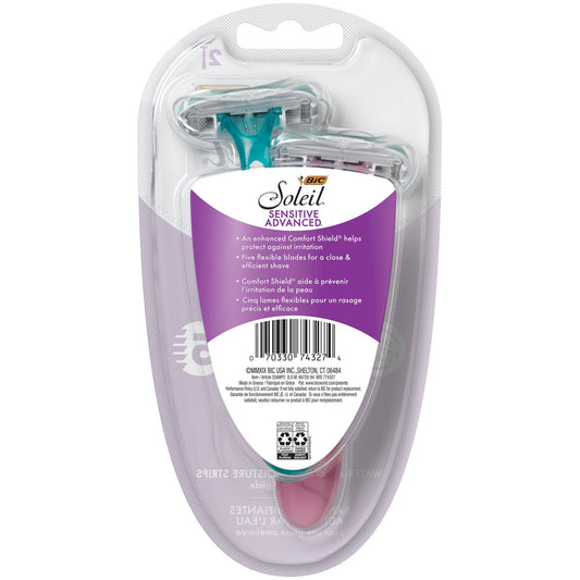 BIC Soleil Sensitive Advanced 5 Blade Disposable Razors