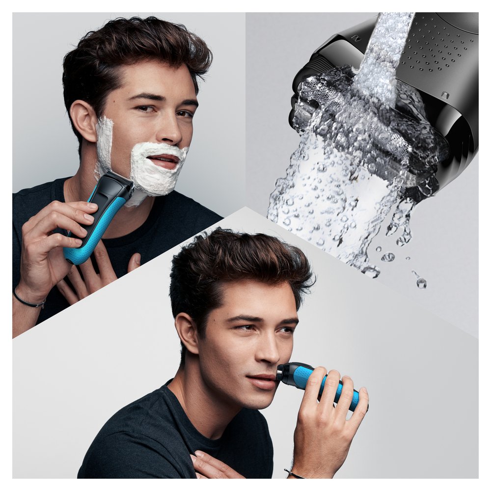 Braun Series 3 ProSkin 3040s Wet & Dry Shaver with Cord + Protective Cap + Brush
