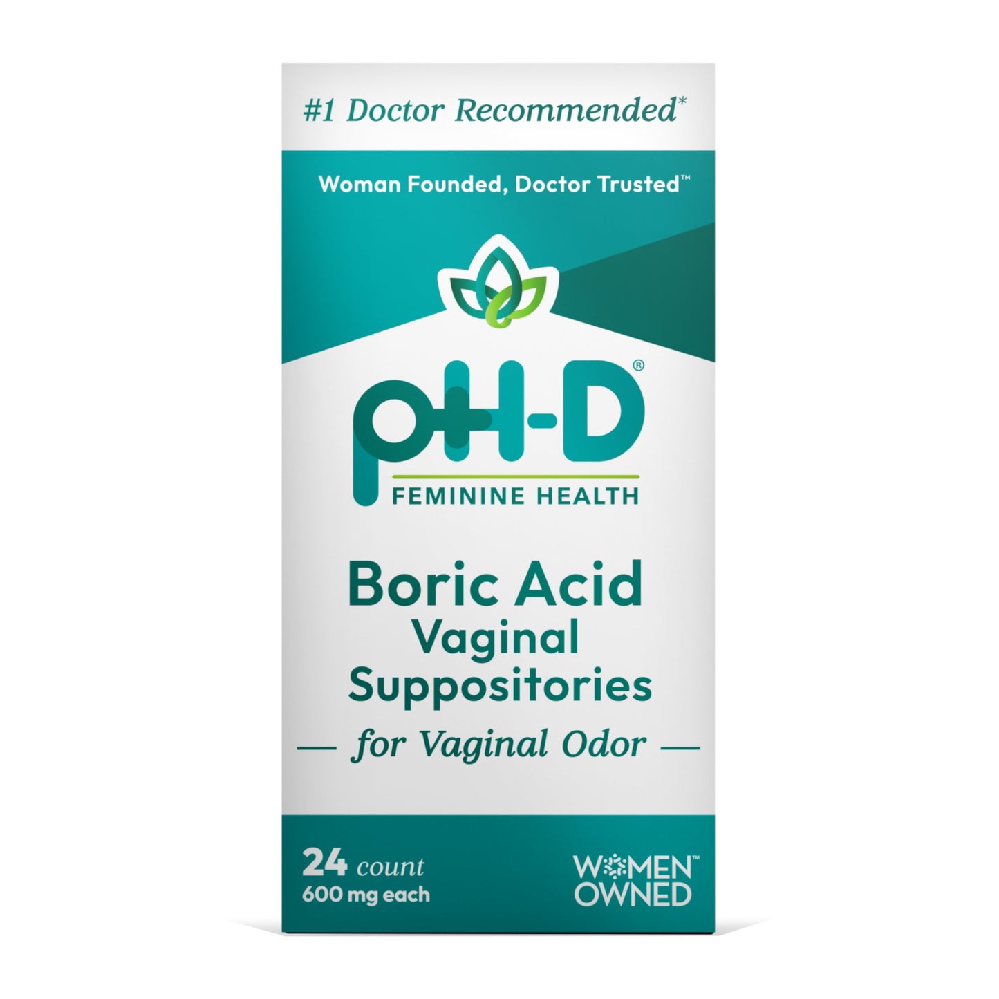 pH-D Feminine Health Boric Acid Vaginal Suppositories